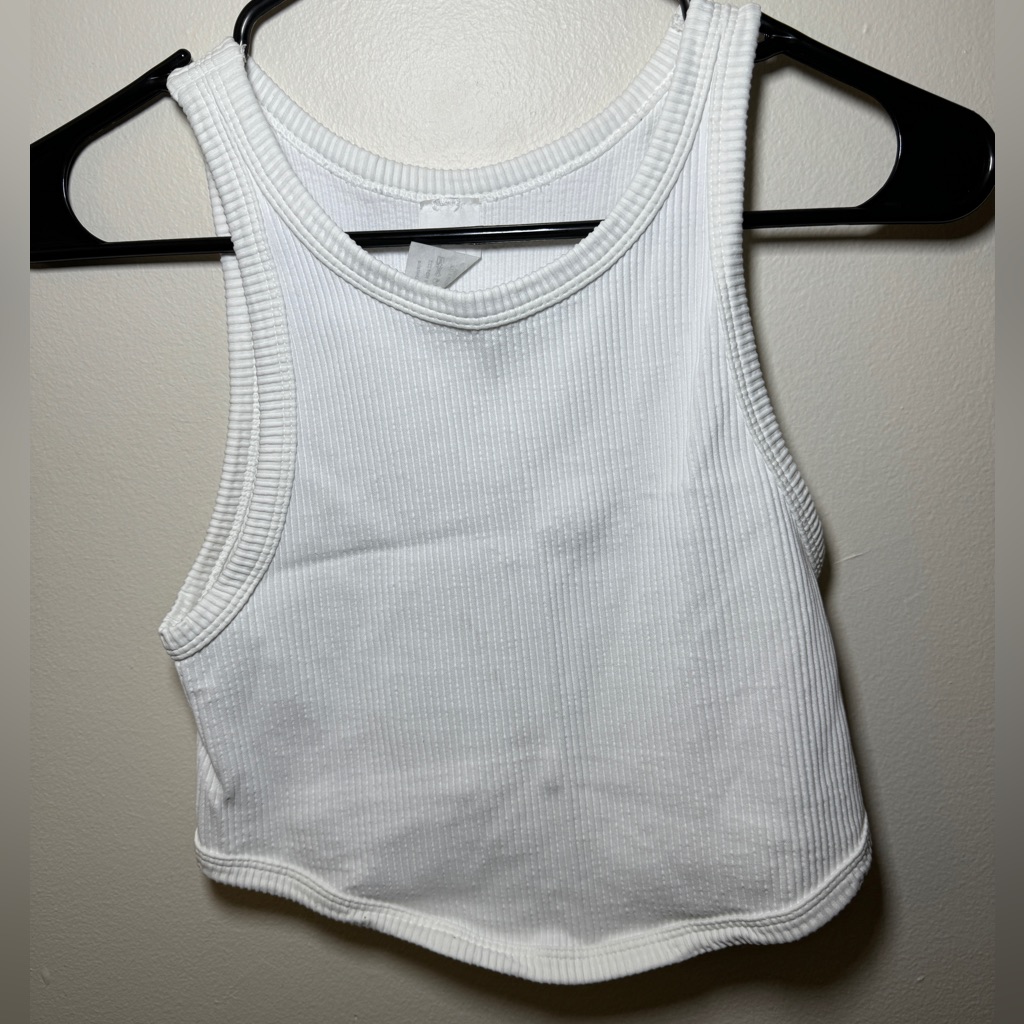 White Crop Top No Brand One Size